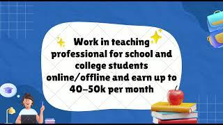 Work From Home Jobs | EduTrainer | Work From Home Jobs | Work From Home Jobs