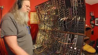 5U Modular Synthesizer.  #Synthesizersdotcom sequencer clocked by chaos module. demo after song over