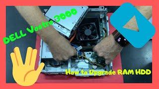 How to Upgrade HDD SSD RAM DELL Vostro 3000 3470 Disassembly