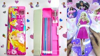 Filling Barbie Pencil Case asmr with barbie girl stuffs #filling #pencilcase #stationery #shorts