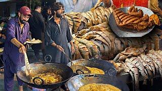 POPULAR PESHAWARI MASALA CRISPY FRIED FISH AT BABA JEE RESTAURANT RAWALPINDI | SPICY MASALA FISH FRY