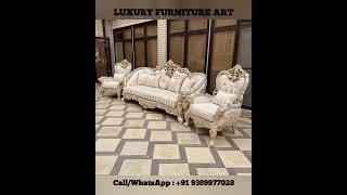 Luxury sofa design | Hand carving sofa | Sofa furniture | Wooden sofa design #trending #shorts #reel