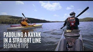 Paddling a kayak in a straight line - Beginner Kayaking Tips - Kayak Hipster