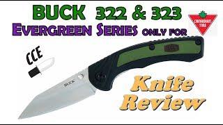 BUCK Folders: Buck 322 & 323 Review.  These are Canada ONLY knives by BUCK