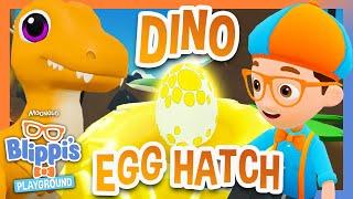 Blippi Finds a Ball Pit Dinosaur Buddy! | Roblox Dinosaur Gaming Videos