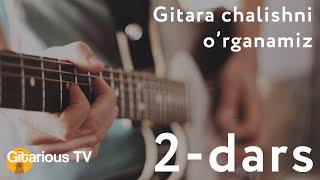 Gitara chalishni o'rganamiz: 2-dars (Gitarani to'g'ri ushlash)