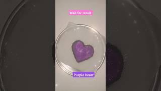 Purple tissue heart in water |  Wait For Amazing Result | #shorts #ytshorts #viralshort