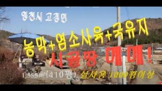 (No630) 염소사육장 농막 있는 국유지 사용 시골땅 매매!