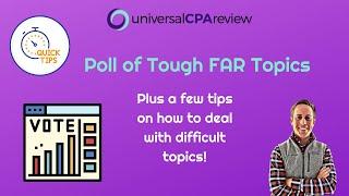 Poll - Most Difficult Topics on FAR (CPA Exam) | Universal CPA Review