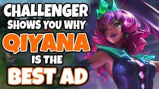 CHALLENGER shows you why QIYANA is the BEST AD MID LANER | Challenger Qiyana - League of Legends