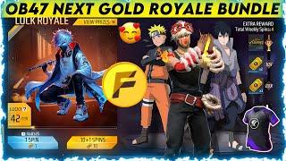 NEXT GOLD ROYALE BUNDLE | FREE FIRE NEXT GOLD ROYALE BUNDLE | FREE FIRE OB47 NEXT GOLD ROYALE BUNDLE