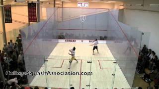 Men's College Squash: 2011 Potter Cup Finals (National Championship) - Yale and Trinity #1s - Game 2