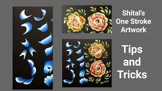 Tips and tricks |in One-stroke painting  #onestroke #tips #tipsandtricks #painting #shital #flowers