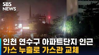 인천 연수구 아파트 단지 인근 가스 누출…가스관 교체 / SBS