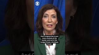 U.S.-Mexico border is “too open,” New York Gov. Kathy Hochul says #shorts