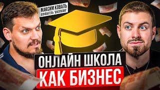 КАК ОТКРЫТЬ СВОЮ ОНЛАЙН ШКОЛУ? Максим Коваль. Школково - Подготовка к ЕГЭ, ОГЭ