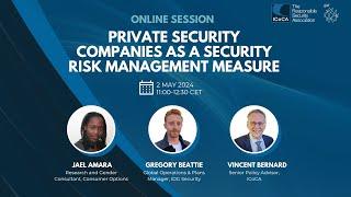 Private Security Companies as a Security Risk Management Measure