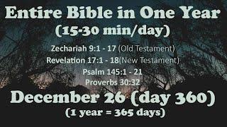 December 26 - Entire Bible in One Year (~15 min/day audio)