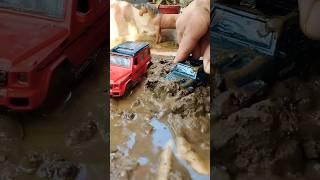 1/32 Scale Diecast Mercedes Benz G-WAGON Mahindra Thar Extreme mud offroad challenge #miniature #4x4