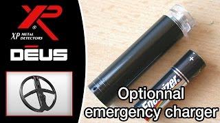 Metal Detector XP DEUS: Optional emergency charger [EN]