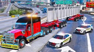 Hauling Oversize Load in Most Realistic GTA 5 RP Server!