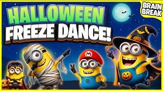 Minions Halloween Freeze Dance | Halloween Brain Break | Halloween Games For Kids | Danny Go Noodle