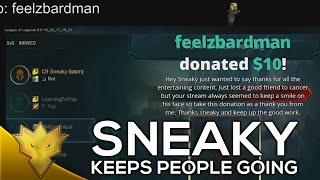 C9 Sneaky's stream keeps people going - Funny Stream Moments