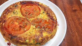 One potato and one tomato make a happy breakfast