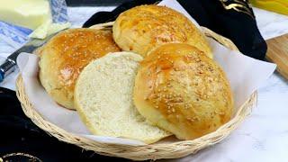 বার্গার বান (ডিম ছাড়া, চুলায় তৈরি) | Home made Burger Bun | Burger Bun Recipe Bangla | Eggless Bun