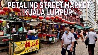 [4K] Petaling Street Market in Chinatown, Kuala Lumpur Walking Tour