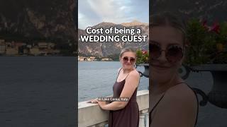 How much we spent at a destination wedding in Lake Como, Italy  #shorts