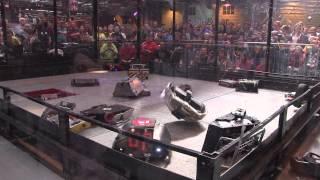 Robot Wars Gladiator fight - 18 robot free-for-all | Robochallenge 2015