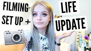 LIFE UPDATE, HAIR CUT + FILMING SET UP! | sophdoesvlogs