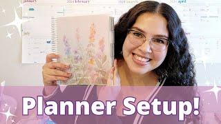 Erin Condren Monthly Planner Setup 2025 | Planner Move-in Tips And Tricks