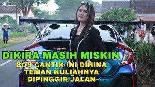 DIKIRA MASIH MISKIN,,BOS CANTIK INI DIHINA TEMAN KULIAHNYA DIPINGGIR JALAN