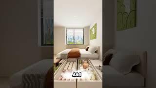 Как уместить ВСЁ в маленькой детской? #дизайнинтерьера #интерьер #дизайнмебели