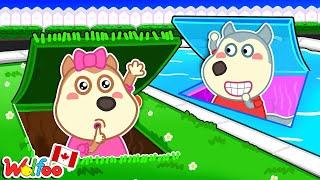 I Built An Underwater House!  Playhouse for Kids  Fun Playtime Stories  Wolfoo Kids Cartoon