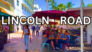 4K| MIAMI FLORIDA TOUR - South Beach Lincoln Road  | 2024