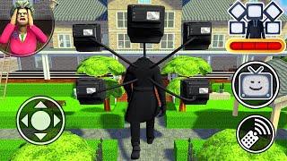 Playing as LARGE TV MAN in Scary Teacher 3D