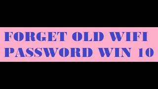 How to Forget Old WiFi Password in Windows 10 | How to Put New Wifi Password in Win 10| NATKAR TECH