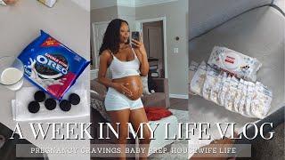 Weekly Vlog | Pregnancy Cravings, Baby Prep, New Hair Products, Housewife life