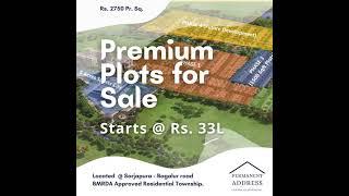 30x40 Plots for Sale in Sarjapur Road | Villa plots for Sale in Sarjapur Road | Permanent Address