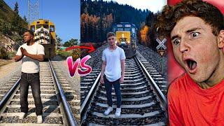 INTENSE GTA 5 vs REAL LIFE Challenge!