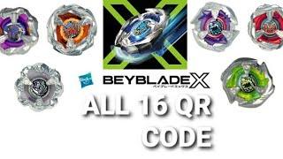 ALL 16 QR CODES BEYBLADE X APP + LINK DOWNLOAD