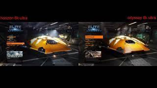 elite dangerous graphic comparison (odyssey vs horizon)