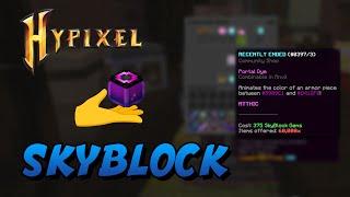 The complete Fire Sale of the Portal Dye in Hypixel Skyblock