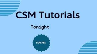 Tut 1: CSM (Introduction to Internet and Terminologies)