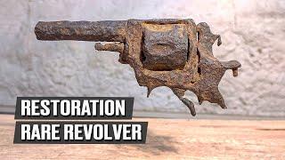 An American revolver lay in the ground for 140 years!  You will be surprised! Restoration of antique