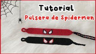 TUTORIAL | Cómo hacer una pulsera de Spiderman | pulseras de hilo