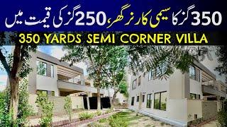 Semi Corner [350 SQ YARDS] Bahria Town Karachi | Precinct 1 Bahria Town Karachi House